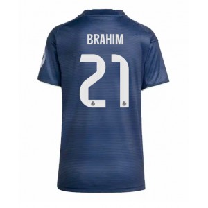 Real Madrid Brahim Diaz #21 Jalkapallovaatteet Naisten Vieraspaita 2025-26 Lyhythihainen